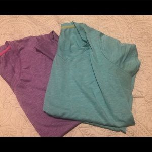 2 plus size workout shirts